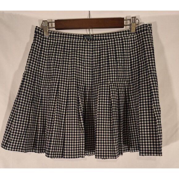 Superdry Womens Vintage Micro Check Mini Pleated Skirt Size 8‎ NEW - Picture 2 of 3